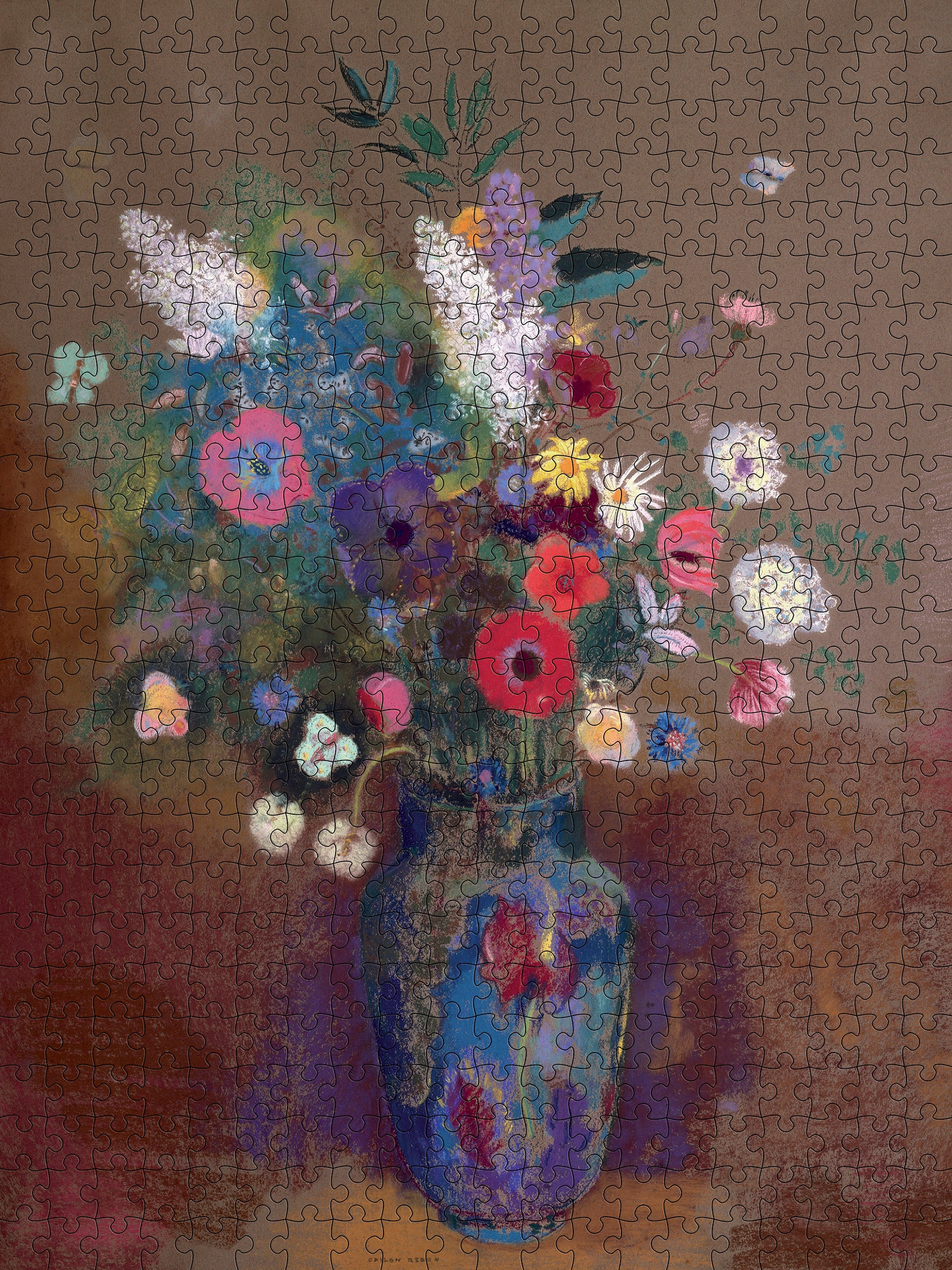 pomegranate-redon-bouquet-of-flowers-puzzle-500-teile image 2