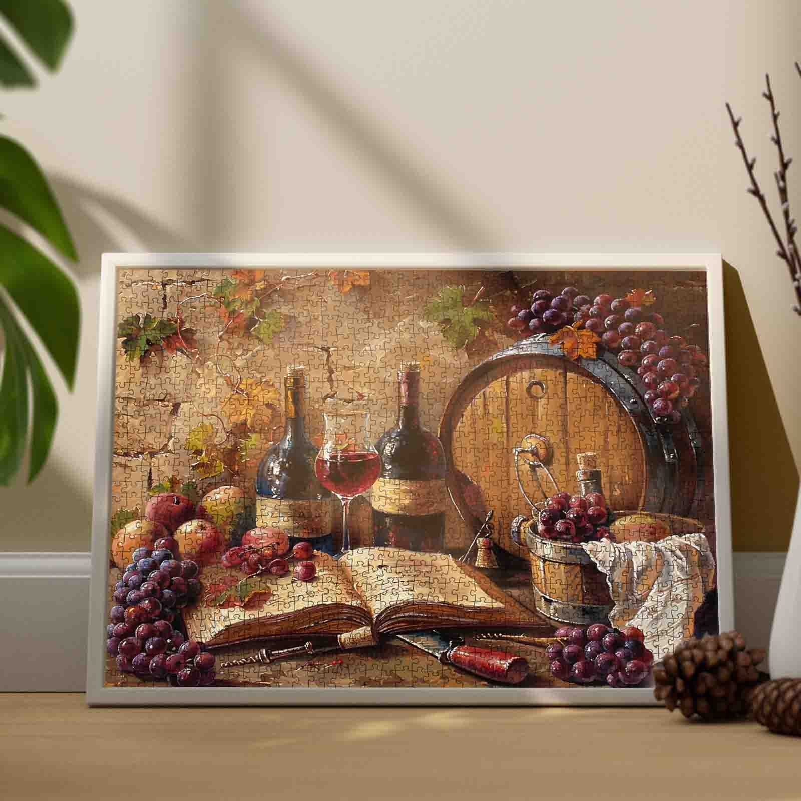 tucocoo-vintage-wine-cellar-still-life-puzzle-1000-teile-weinkeller image 3