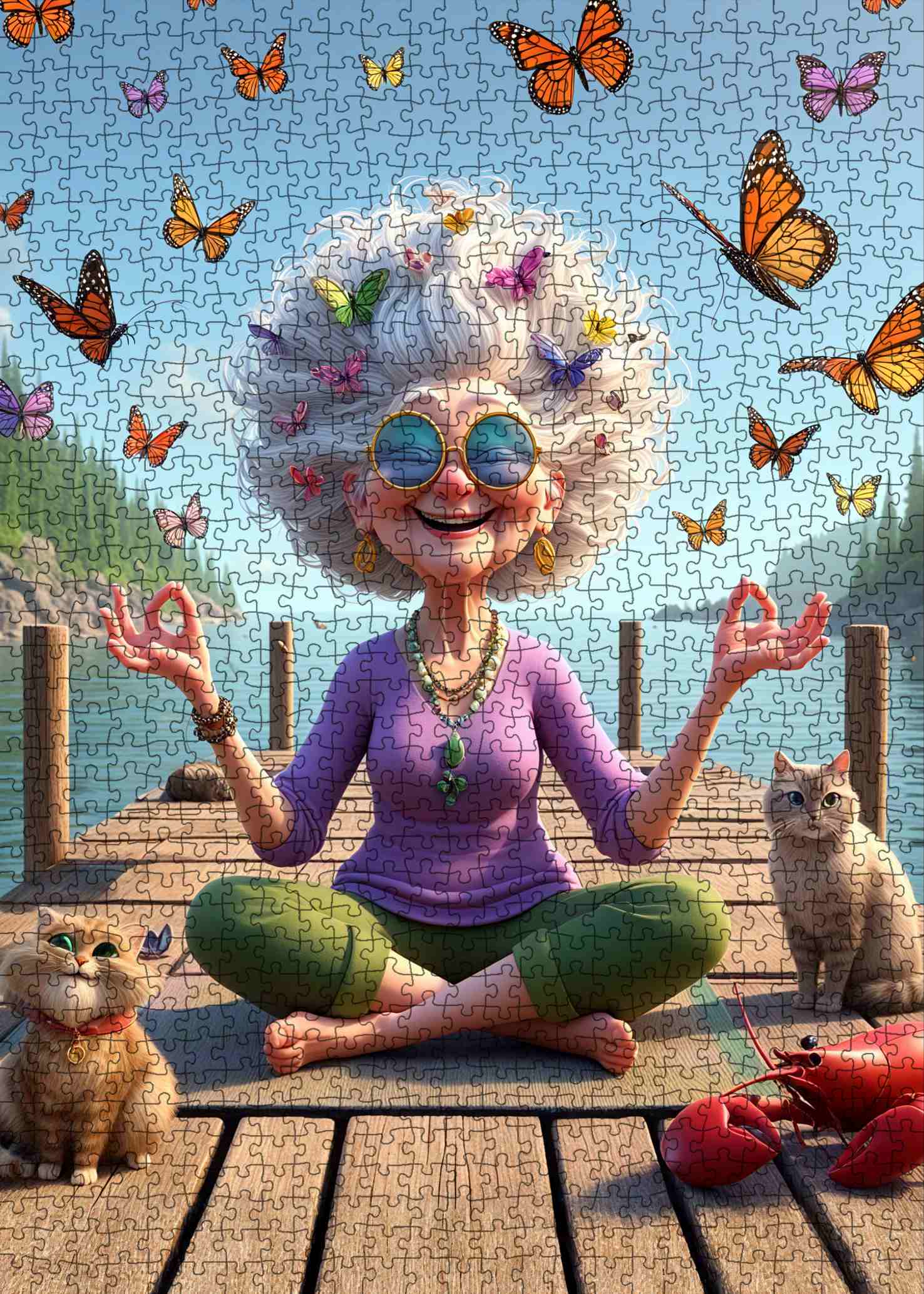 tucocoo-jigsaw-puzzles-meditating-grandma-puzzle-1000-teile-see image 2