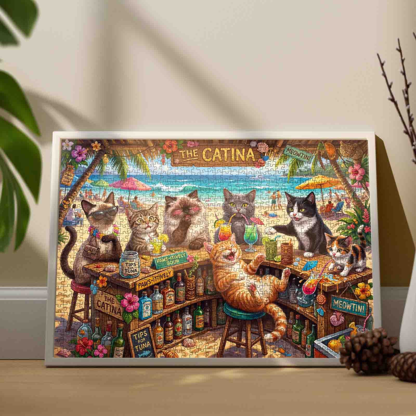 tucocoo-beachside-cat-cocktail-party-puzzle-1000-teile-strand image 3