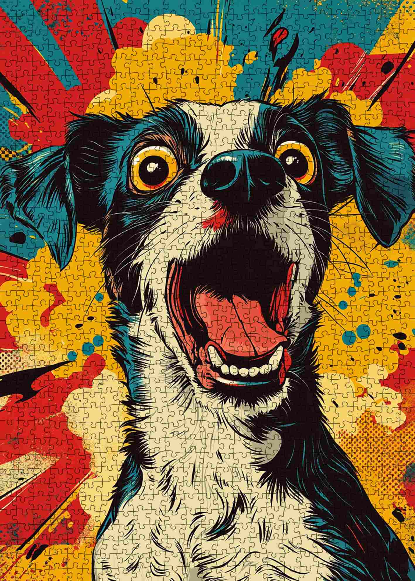 tucocoo-jigsaw-puzzles-pop-art-surprised-dog-puzzle-1000-teile image 2