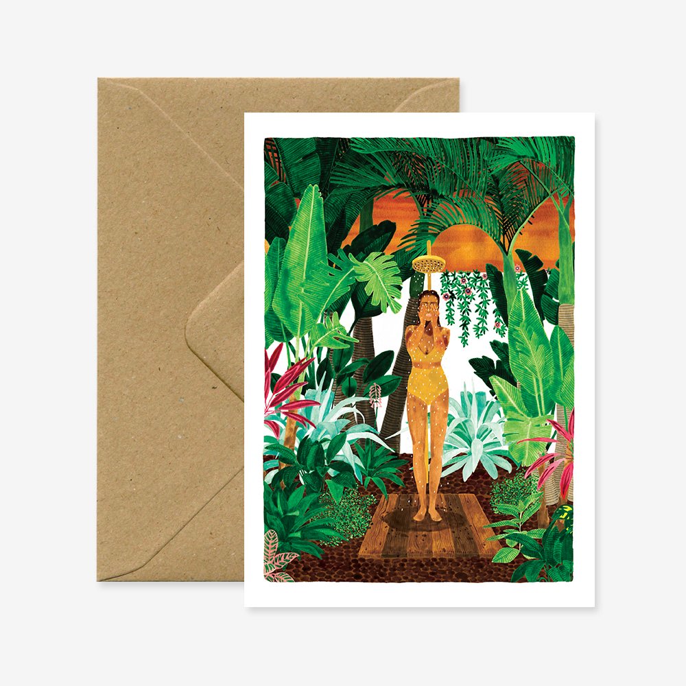 all-the-ways-to-say-summer-shower-gru-karte-gold-a6 image 1