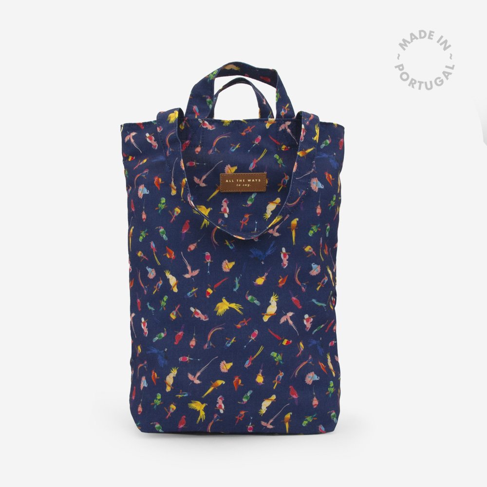 all-the-ways-to-say-neon-birds-tote-bag-43x32-cm-recycled image 1