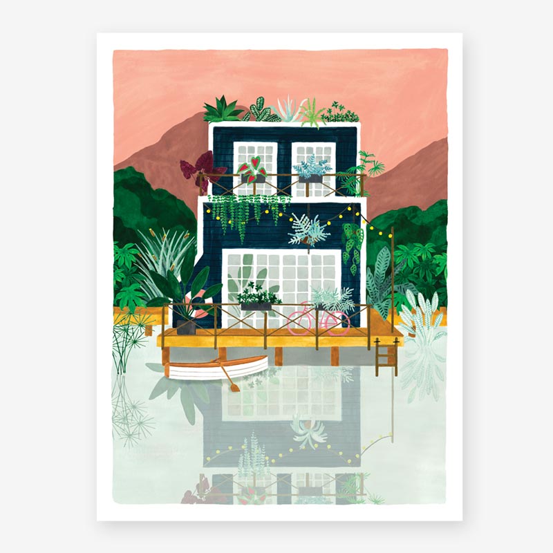 all-the-ways-to-say-posters-cabine-poster-50x70-cm-tropen-aquarell image 1