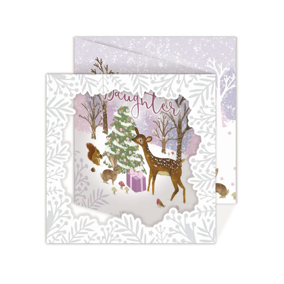otter-house-christmas-daughter-deer-weihnachtskarte-tochter image 1