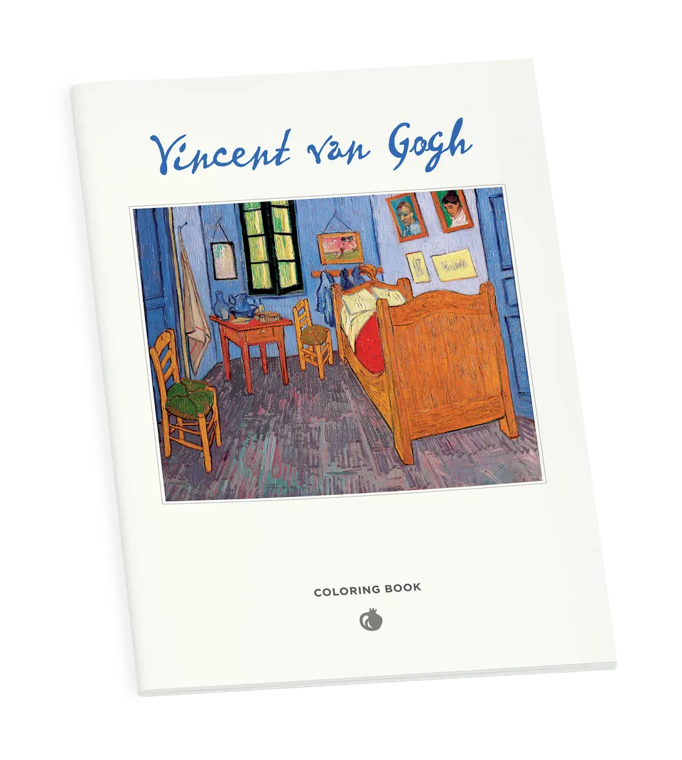 pomegranate-coloring-books-vincent-van-gogh-malbuch-standard image 1