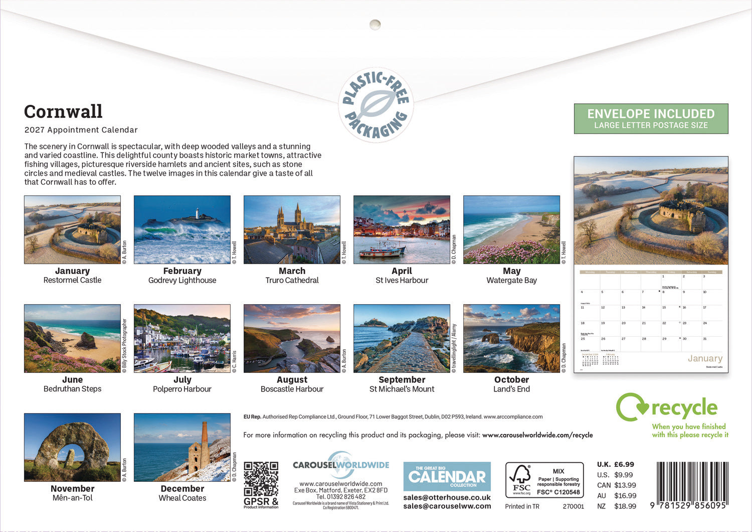 otter-house-cornwall-a4-kalender-2027-wandkalender image 2