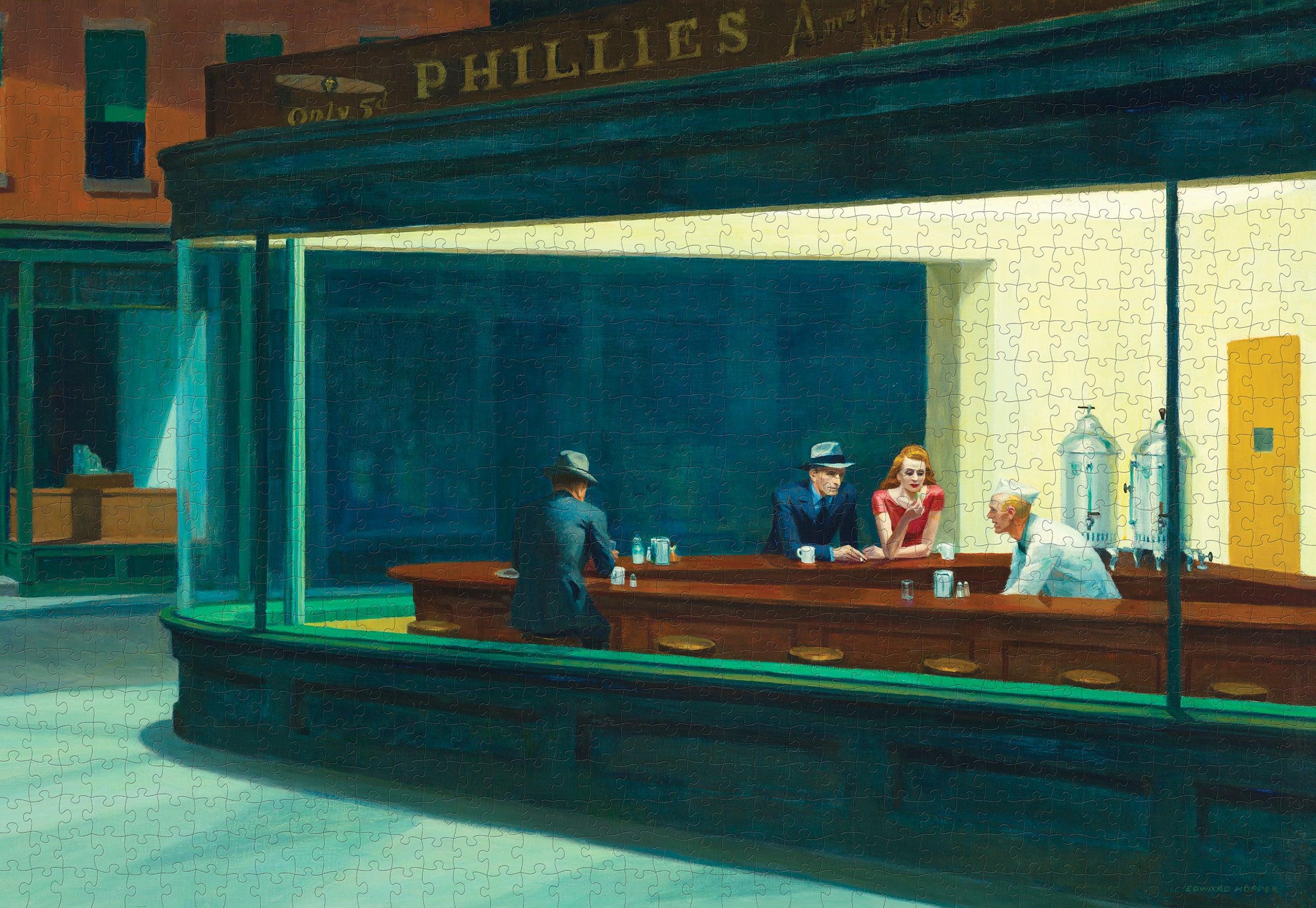 pomegranate-nighthawks-puzzle-1000-teile-edward-hopper image 2