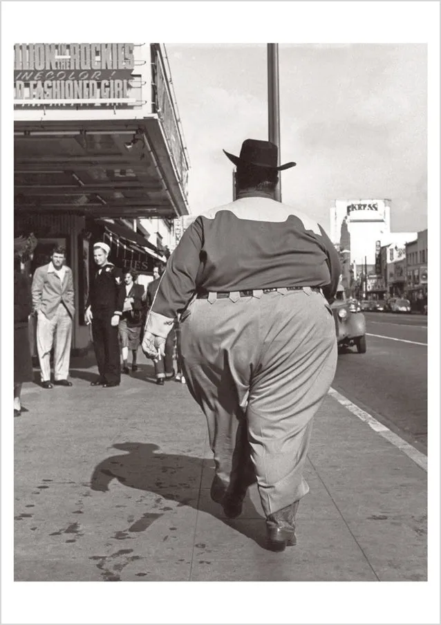 pomegranate-walking-wide-postkarte-humor-cowboy image 1