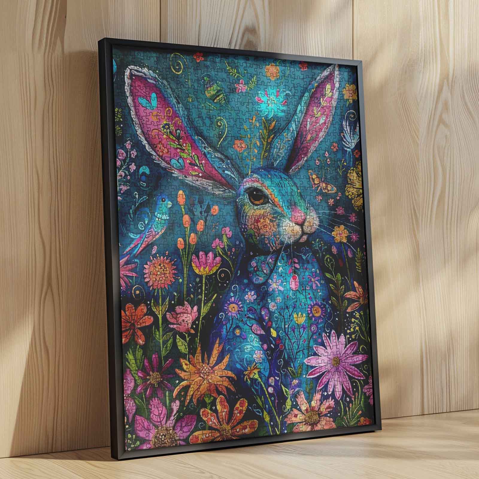 tucocoo-floral-rabbit-puzzle-1000-teile-hase-blumen image 4