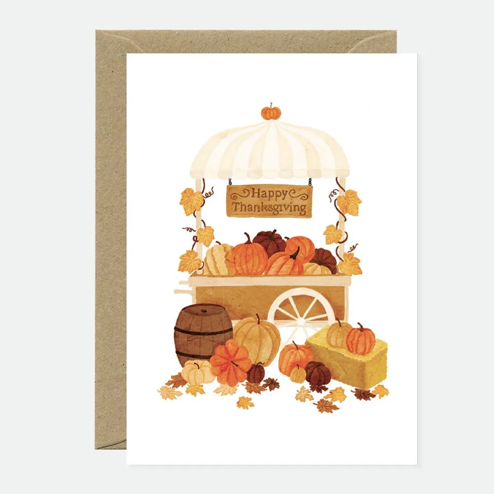 all-the-ways-to-say-happy-thanksgiving-gru-karte-a6-herbst image 1