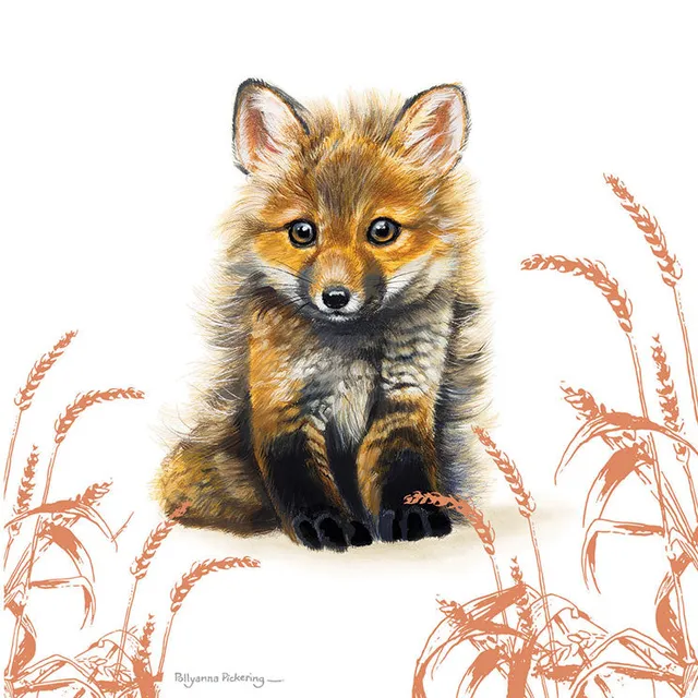 pollyanna-pickering-fox-cub-grusskarte-fuchs-tiermotiv image 1