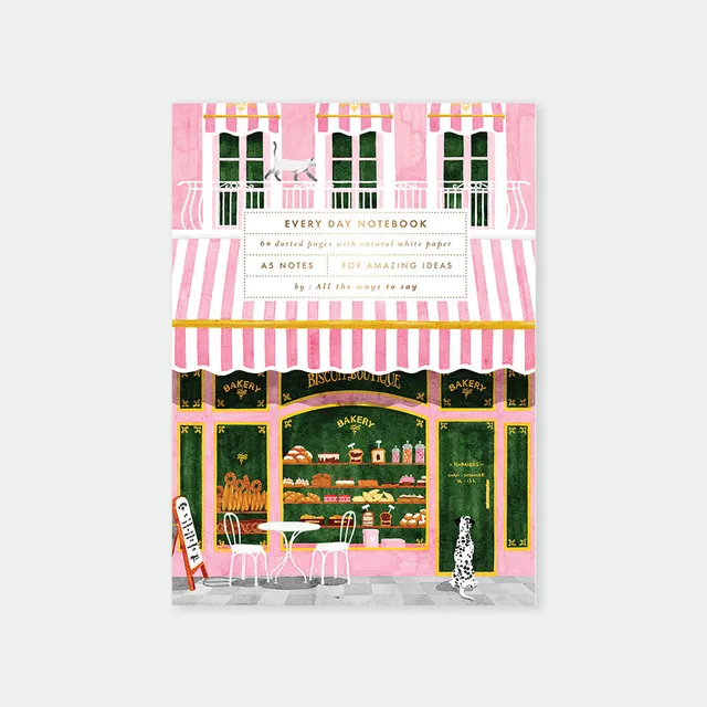 all-the-ways-to-say-bakery-notizbuch-a5-goldfolie image 1