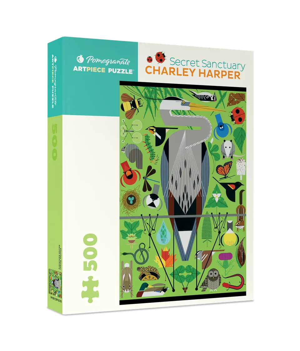 pomegranate-charley-harper-secret-sanctuary-puzzle-500-teile image 1
