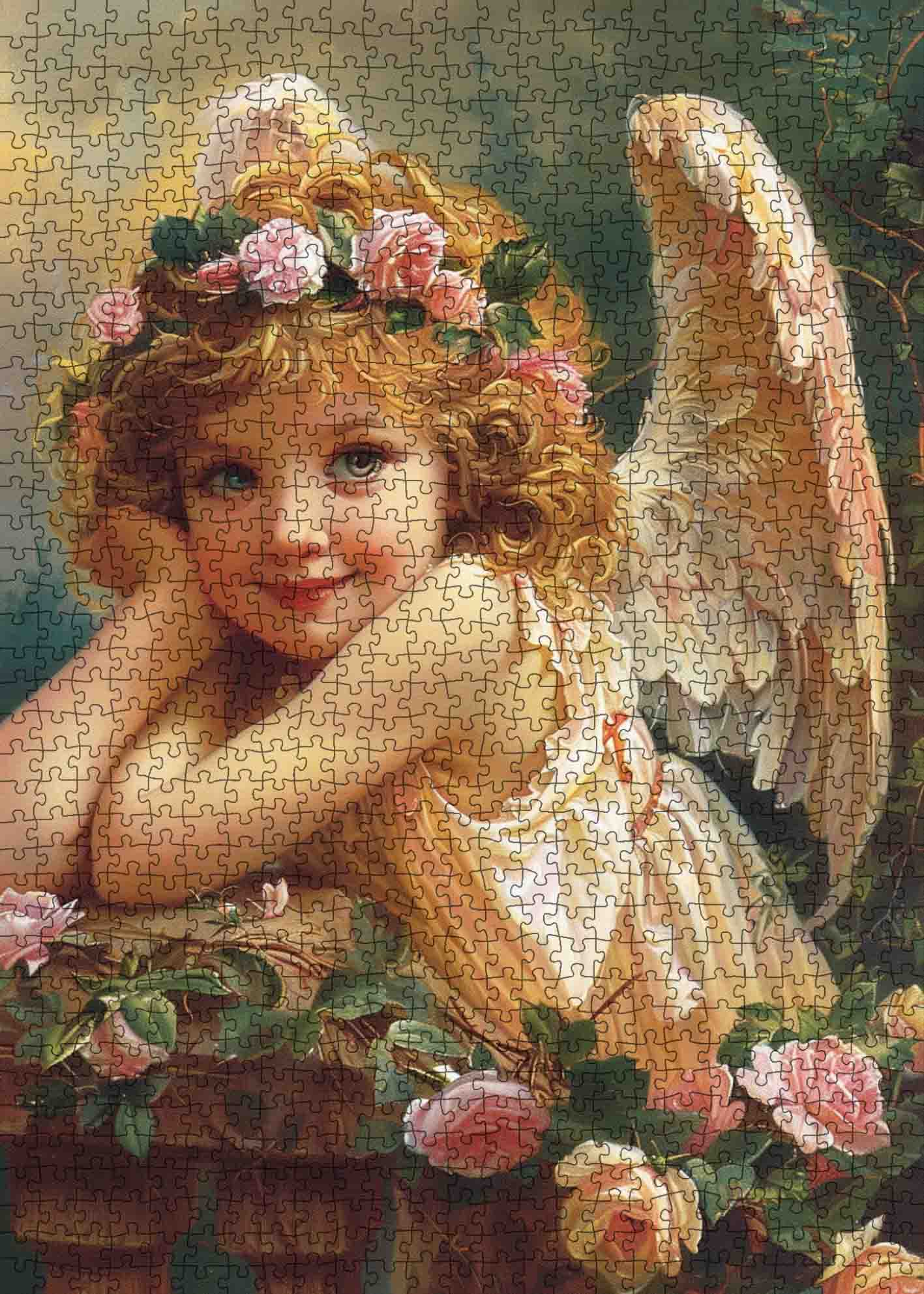 tucocoo-angel-with-roses-puzzle-1000-teile-engel image 2