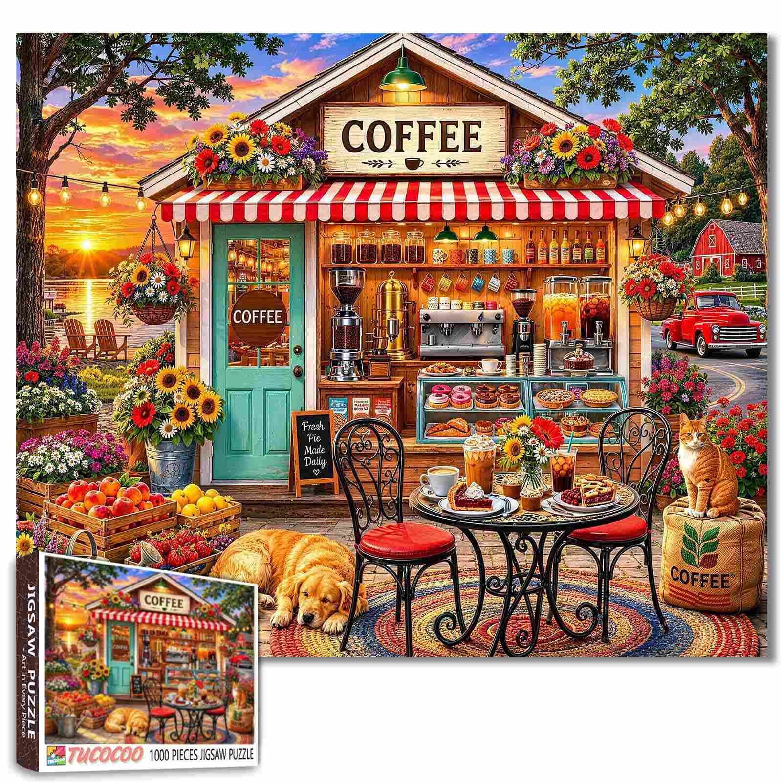 tucocoo-country-coffee-cottage-puzzle-1000-teile-caf image 1