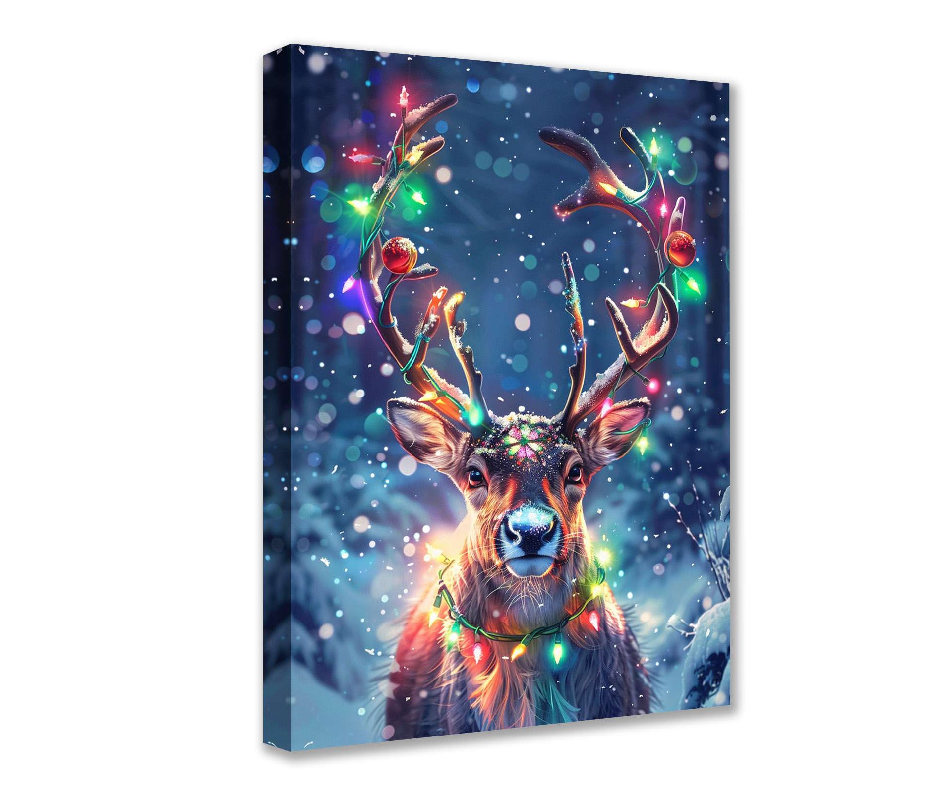 tucocoo-festive-reindeer-leinwandbild-30x40-rentier image 1
