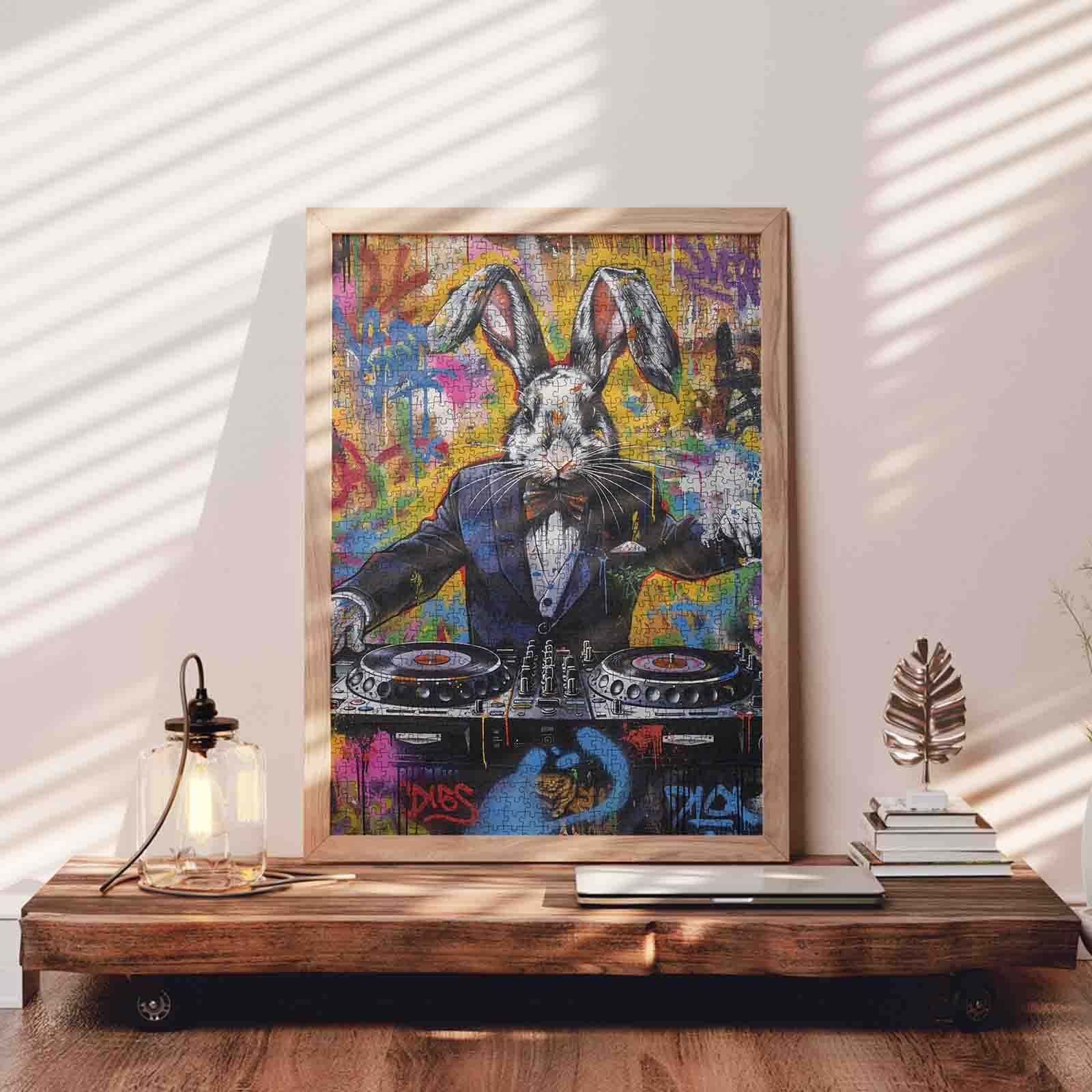 tucocoo-dj-rabbit-graffiti-puzzle-1000-teile-hase image 3