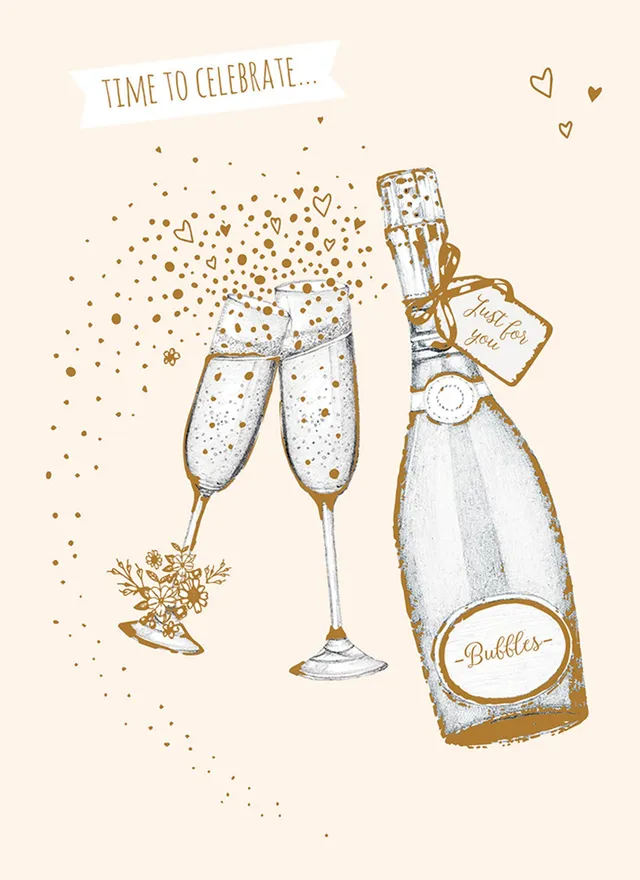 otter-house-anniversary-jahrestagskarte-prosecco image 1