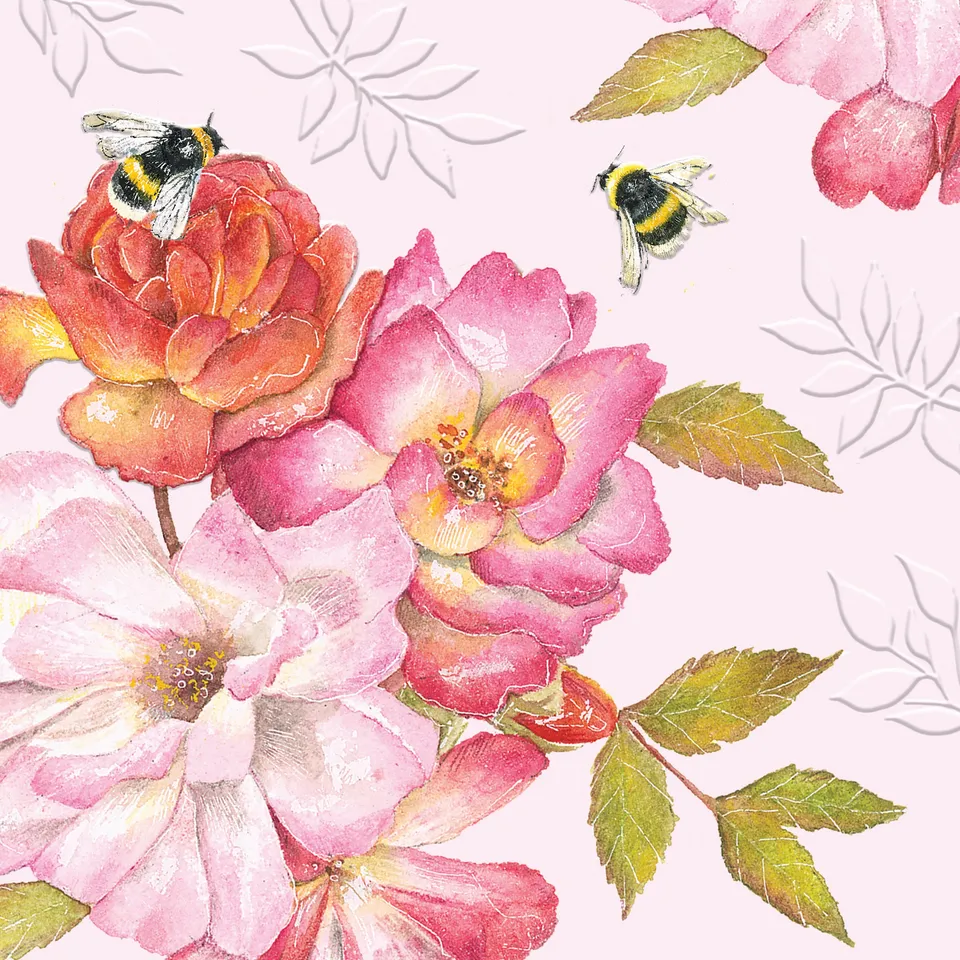 otter-house-beautiful-blooms-roses-gru-karte-rosen-biene image 1
