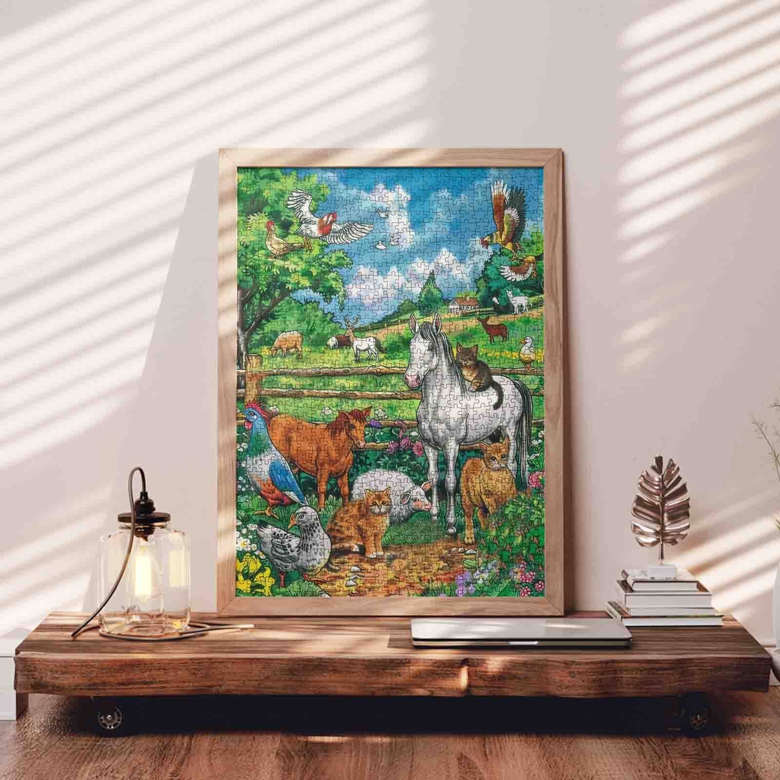 tucocoo-jigsaw-puzzles-peaceful-farm-morning-puzzle-1000-teile-bauernhof image 3