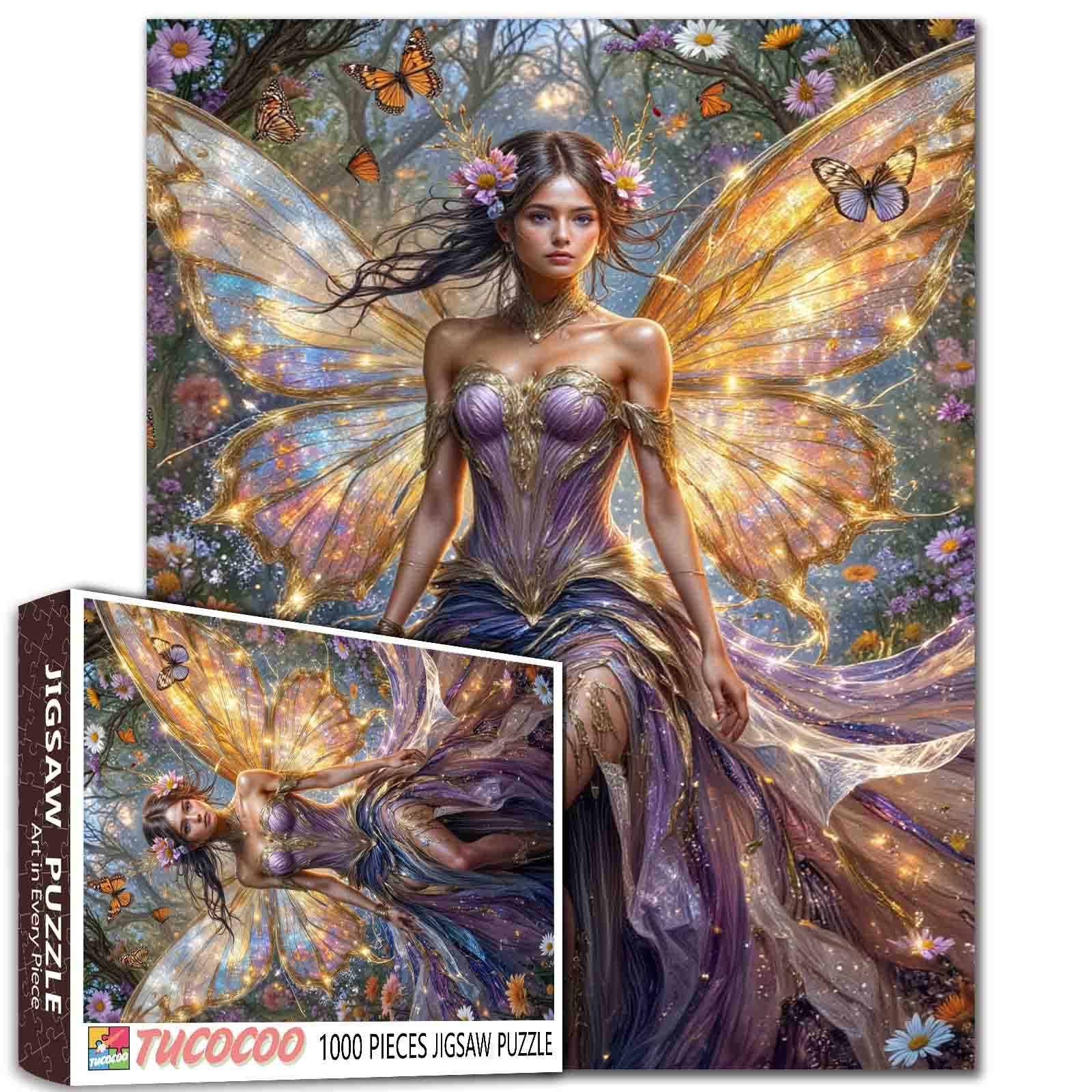 tucocoo-enchanted-garden-fairy-puzzle-1000-teile-fee image 1