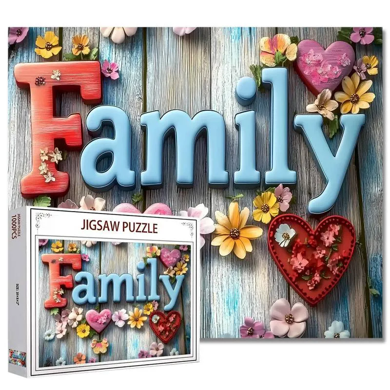 tucocoo-family-and-flowers-puzzle-1000-teile-blumen-family image 1