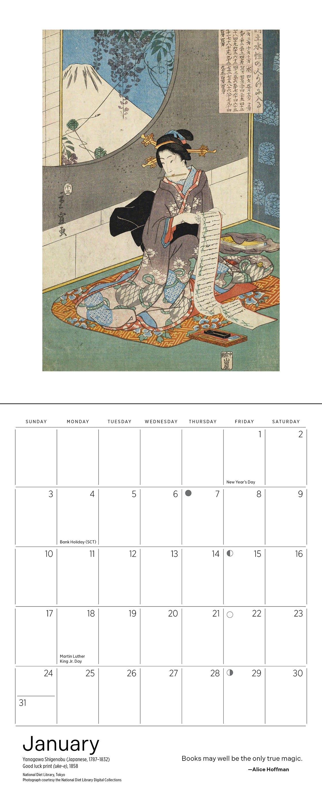 pomegranate-the-reading-woman-2027-mini-wandkalender image 3