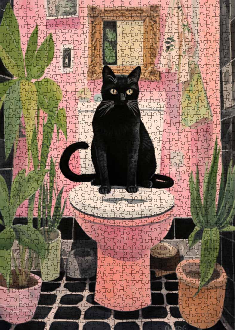 tucocoo-jigsaw-black-cat-puzzle-1000-teile-toilette image 2