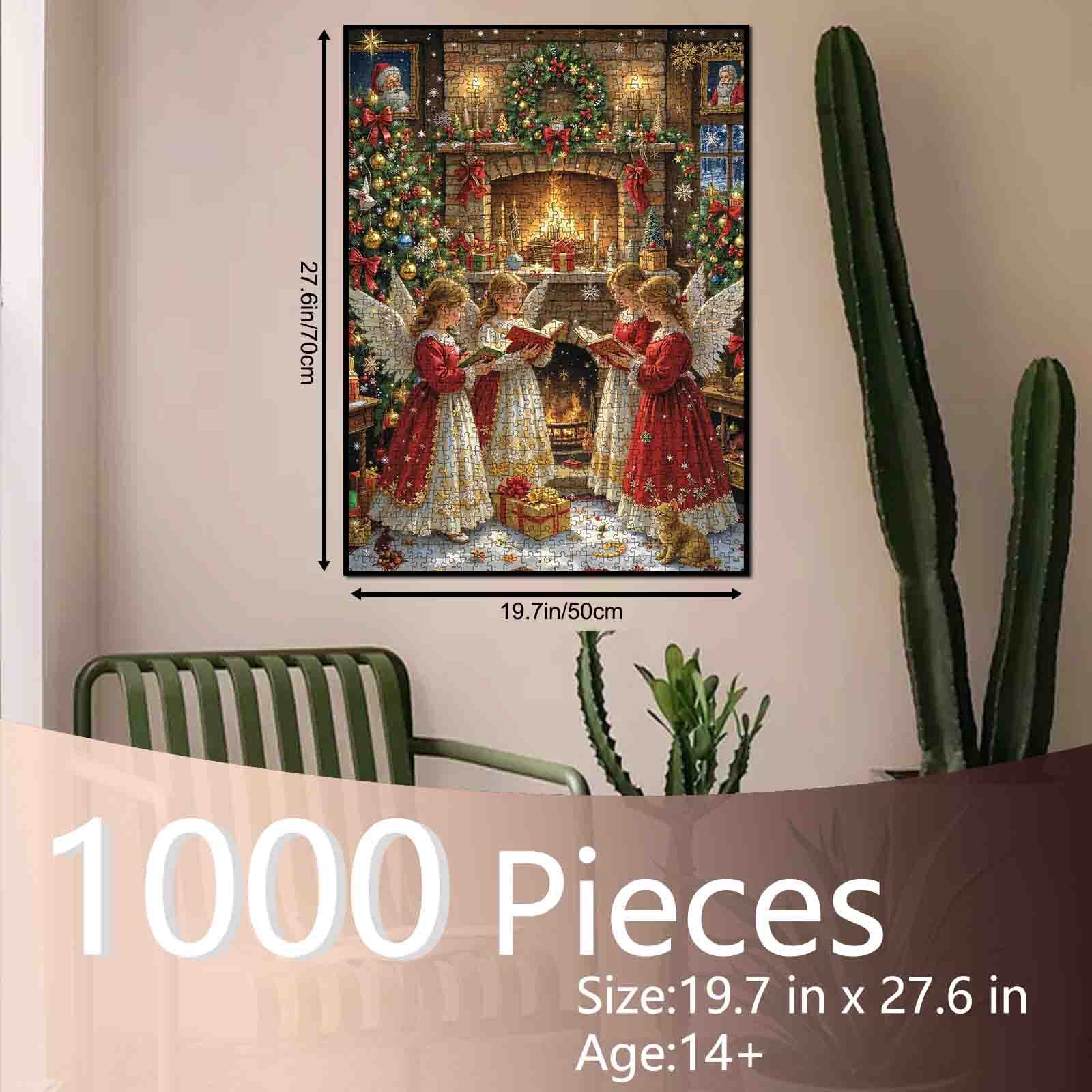 tucocoo-christmas-angels-fireplace-puzzle-1000-teile-engel image 5