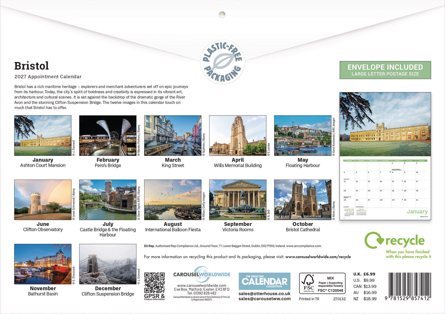otter-house-bristol-a4-kalender-2027-mit-monatsmotiv image 2