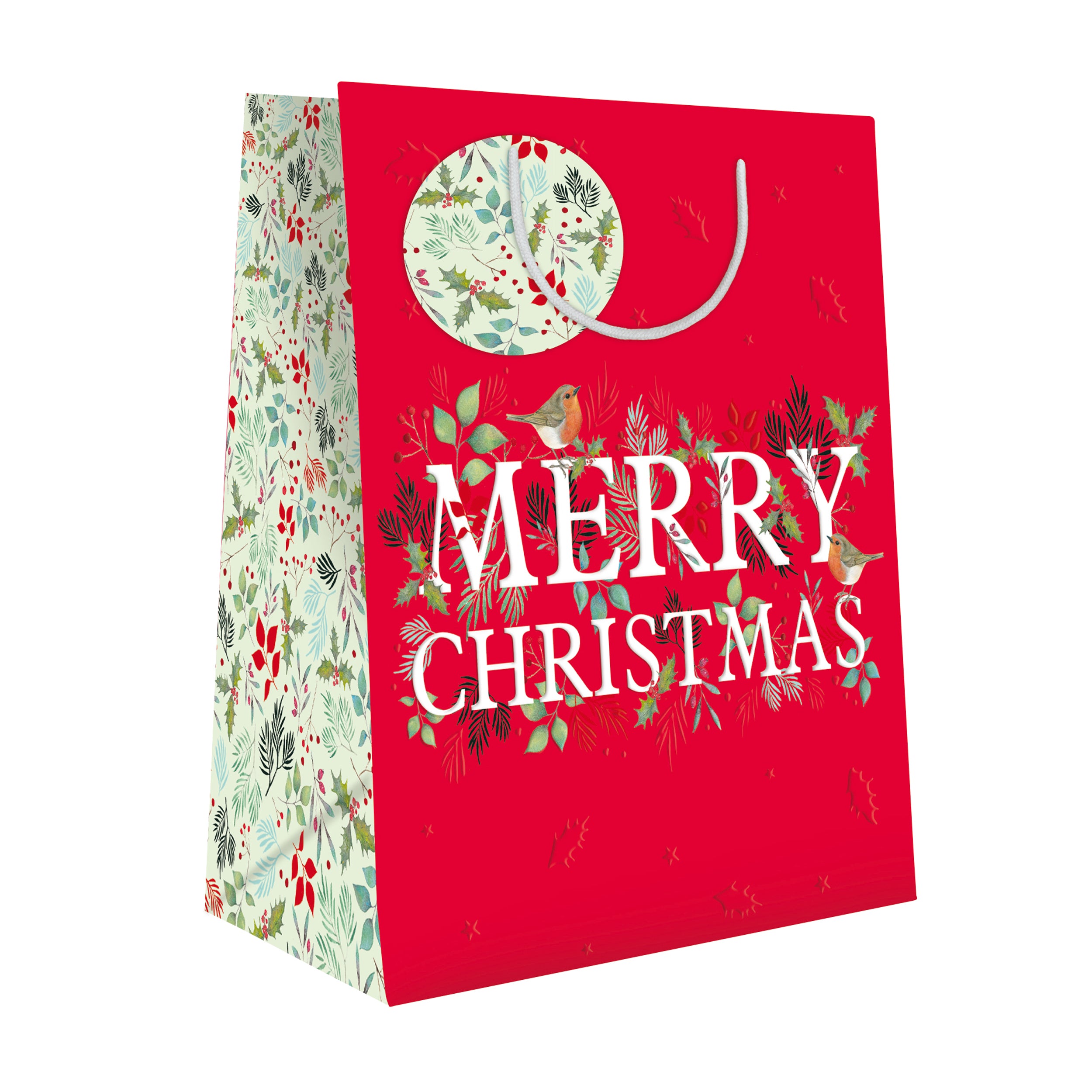 otter-house-xmas-geschenkt-te-foliage-robin-medium-anh-nger image 1