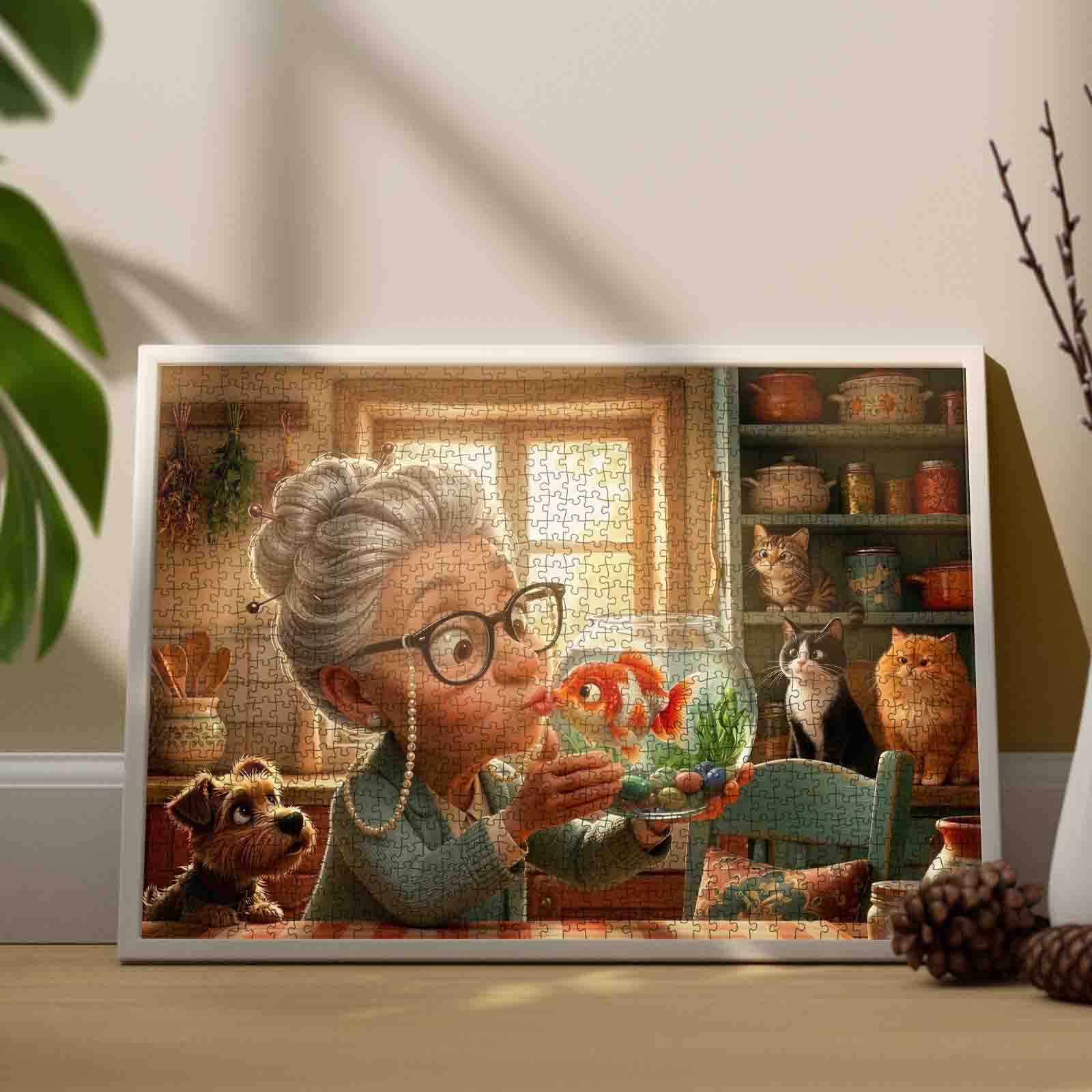 tucocoo-grandma-goldfish-kiss-puzzle-1000-teile-k-che image 3