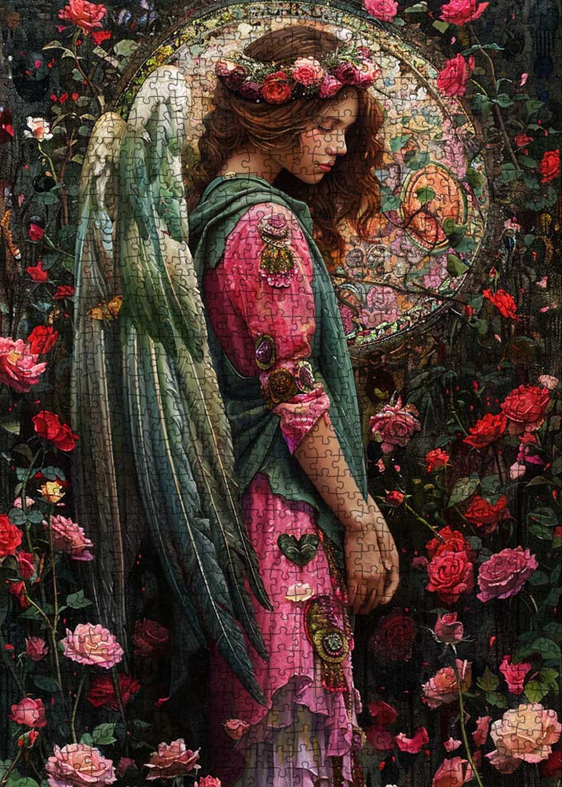 tucocoo-angel-in-the-rose-garden-puzzle-1000-teile-engel image 2