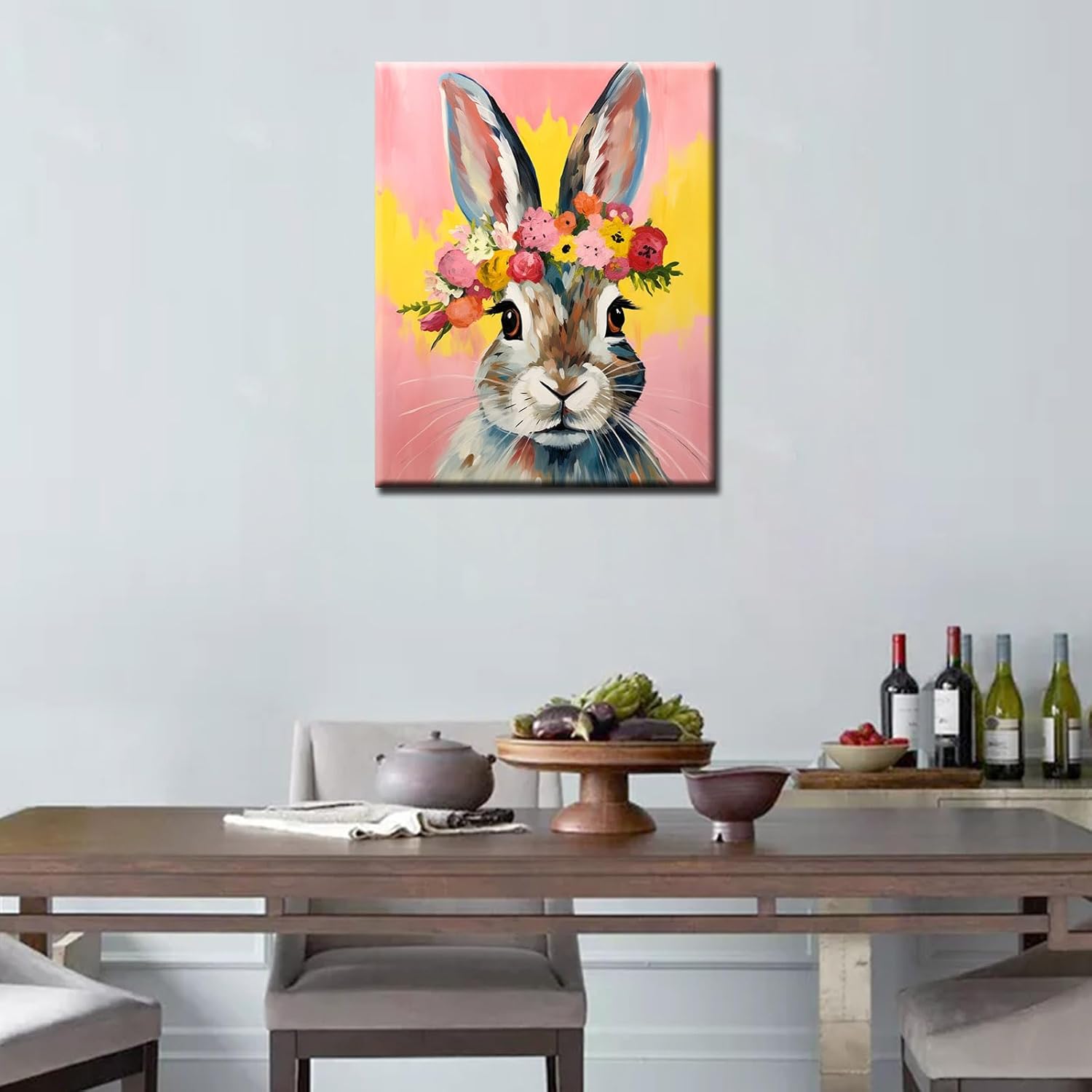 tucocoo-paint-by-numbers-rabbit-flower-crown-malen-nach-zahlen-40x50-hase image 3