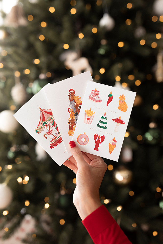all-the-ways-to-say-ornaments-weihnachtskarte-a6-goldfolie image 3