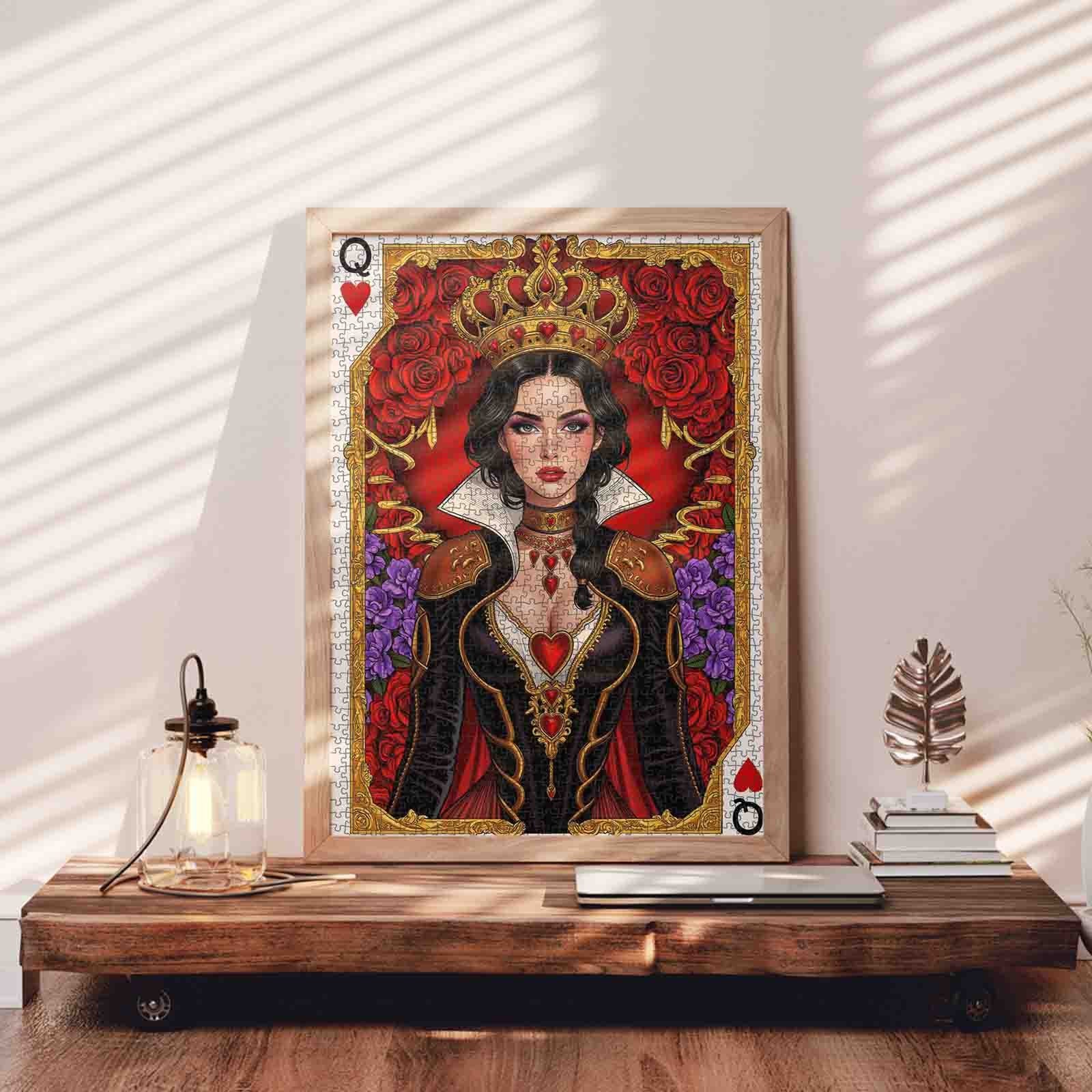 tucocoo-queen-of-hearts-puzzle-1000-teile-portrait-frau image 3