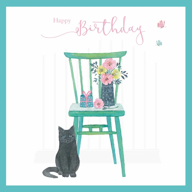 otter-house-say-it-with-flowers-grusskarte-katze-stuhl image 1