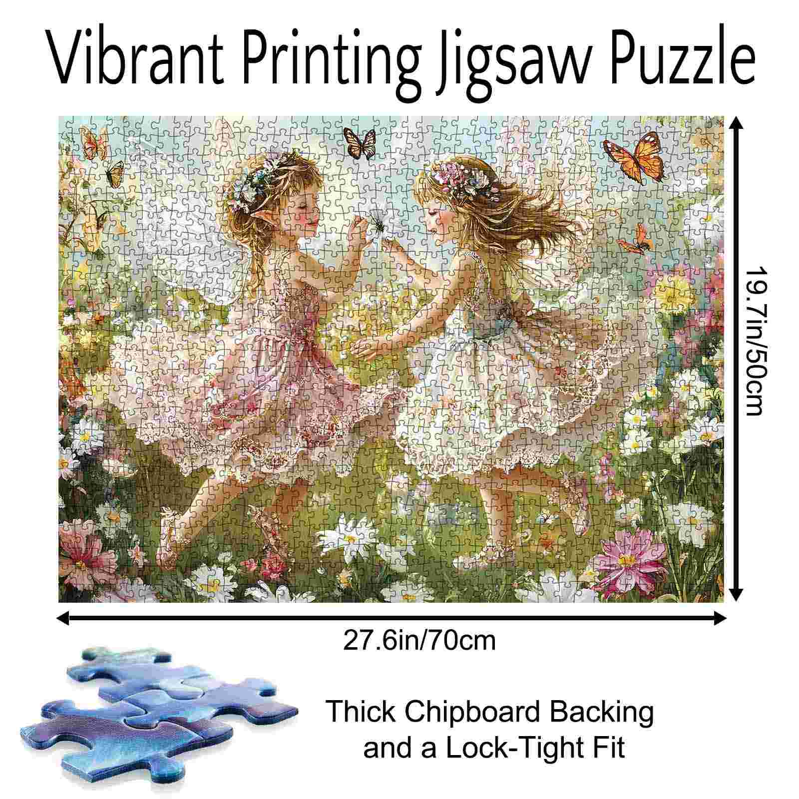 tucocoo-fairy-girls-dancing-flower-field-puzzle-1000-teile image 5