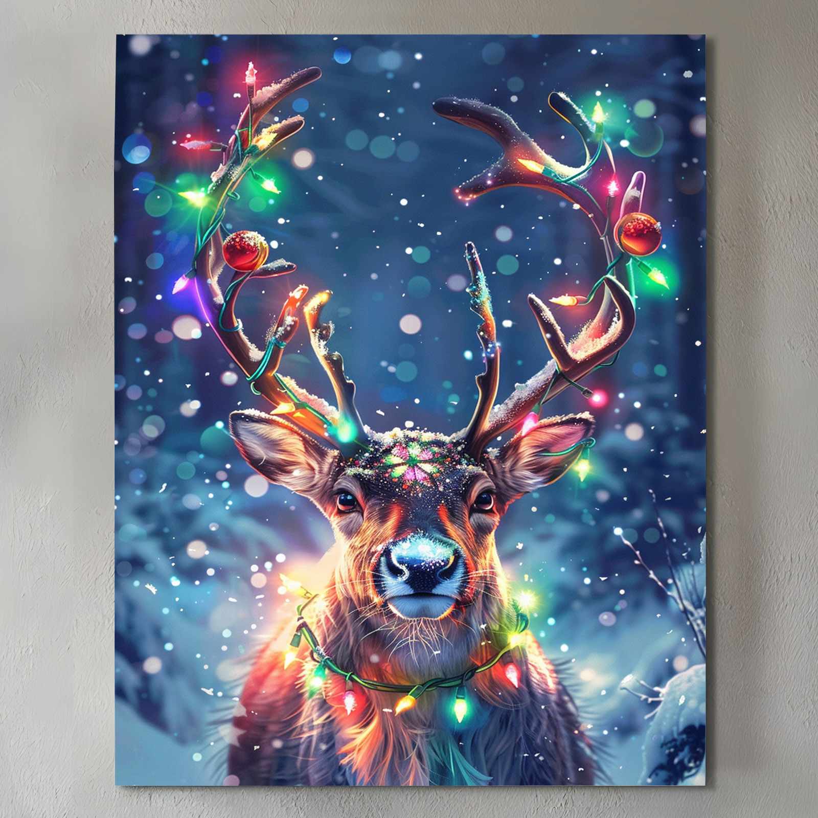 tucocoo-festive-reindeer-leinwandbild-30x40-rentier image 2