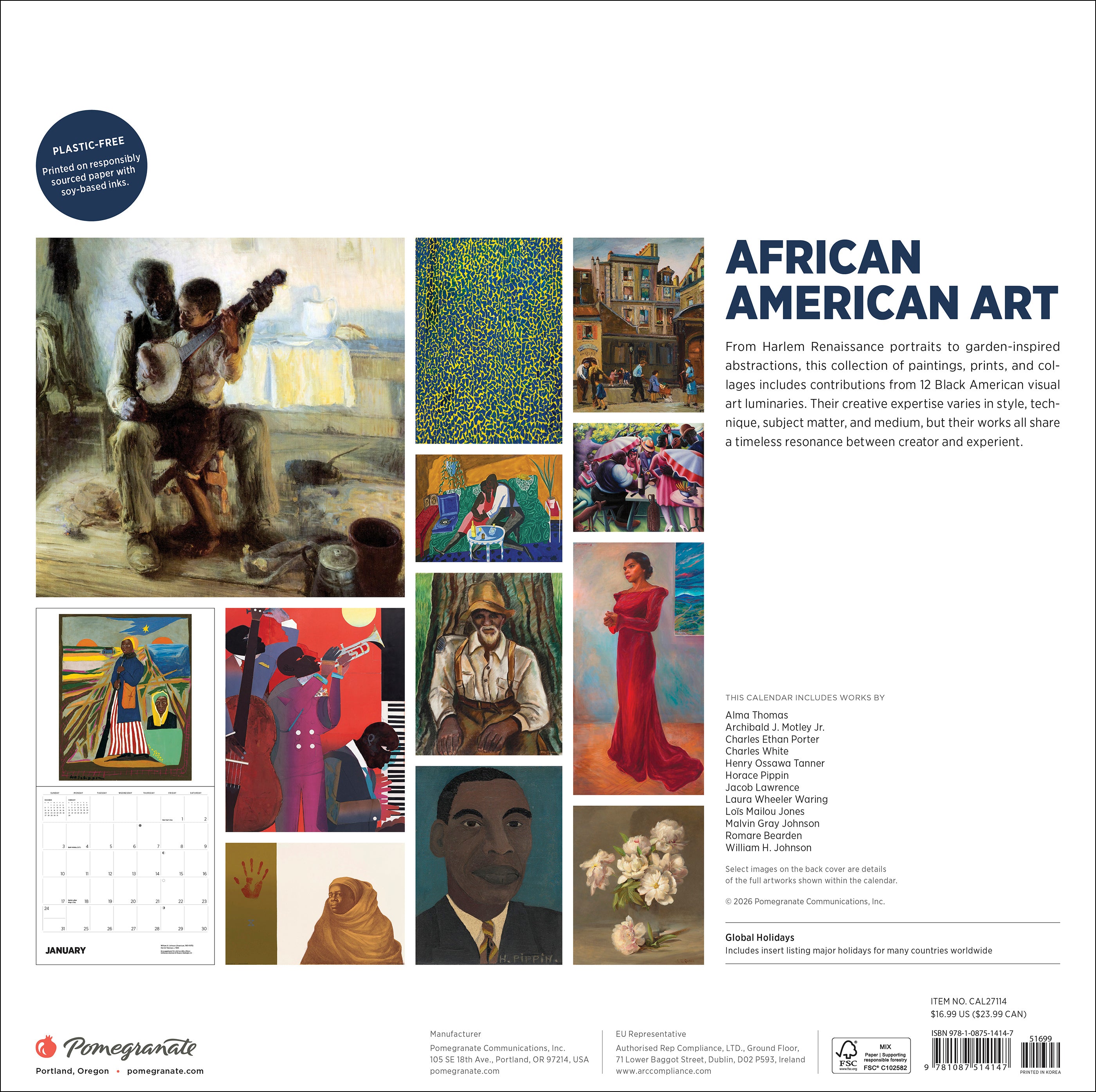 pomegranate-african-american-art-wandkalender-2027-kunst image 8