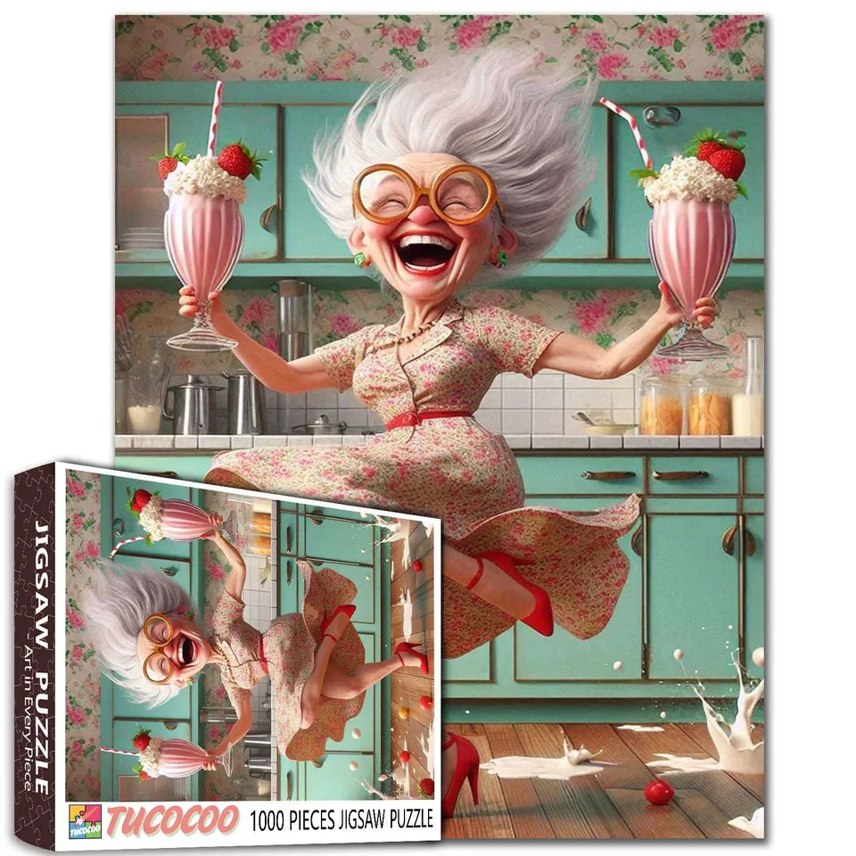 tucocoo-joyful-grandma-kitchen-dance-puzzle-1000-teile-k-che image 1