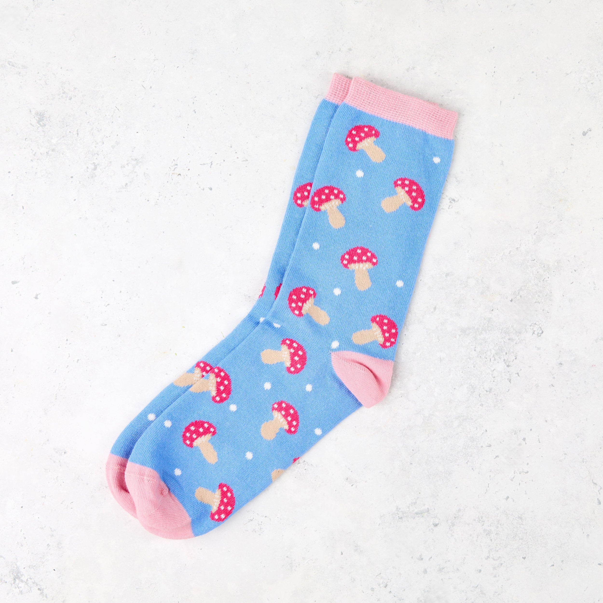 otter-house-sock-it-to-em-socken-xmas-fliegenpilz-1-paar image 1