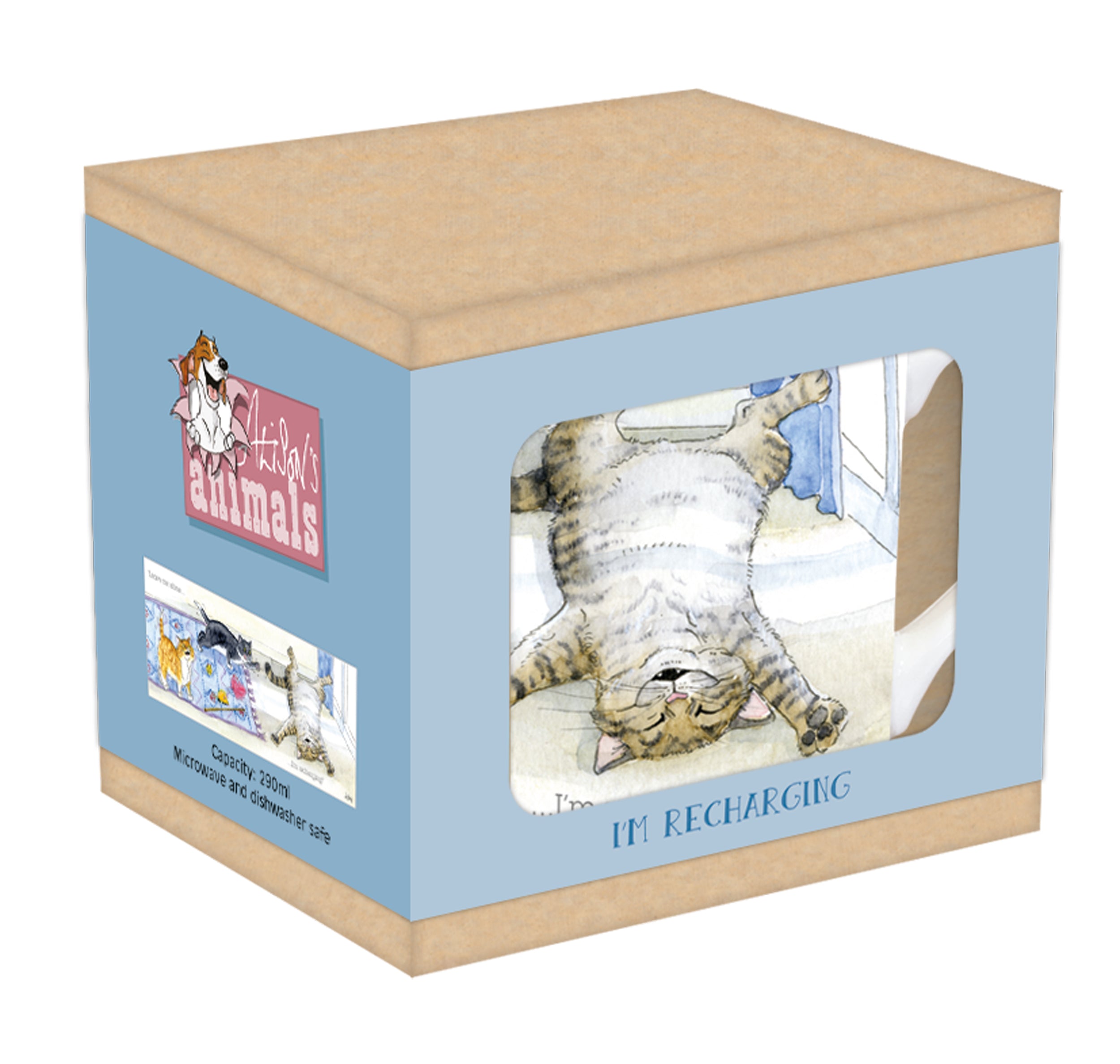 otter-house-alison-s-animals-i-m-recharging-tarka-tasse-290ml image 2