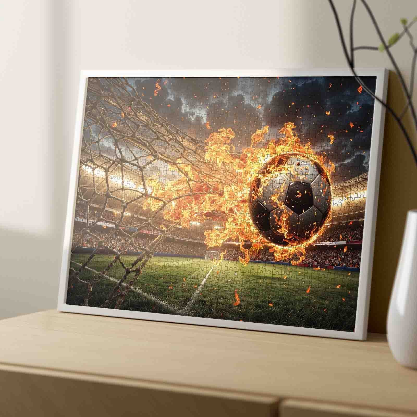 tucocoo-fu-ball-stadion-jigsaw-puzzle-1000-teile-burning-ball image 4