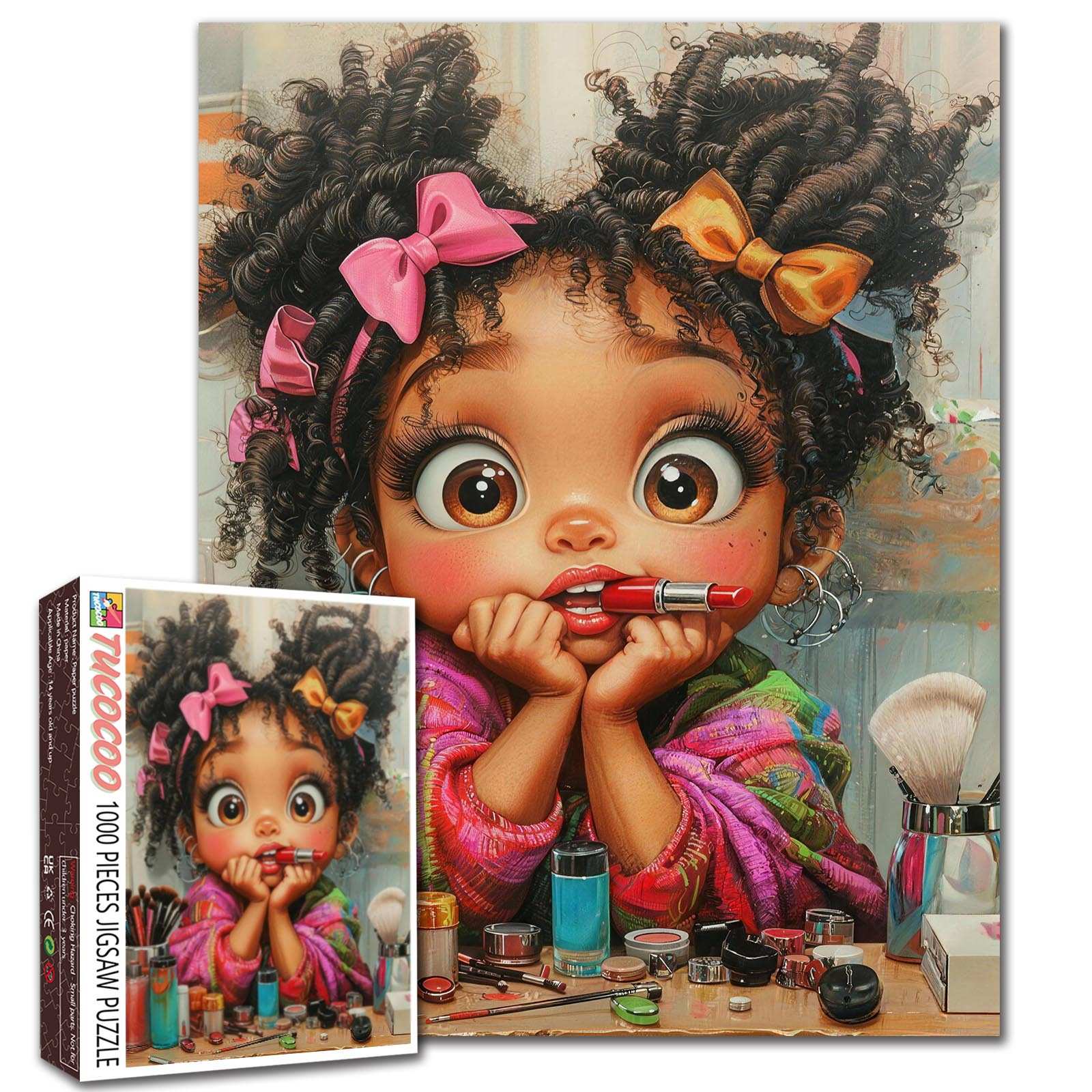 tucocoo-little-beauty-makeup-moment-puzzle-1000-teile-m-dchen image 1