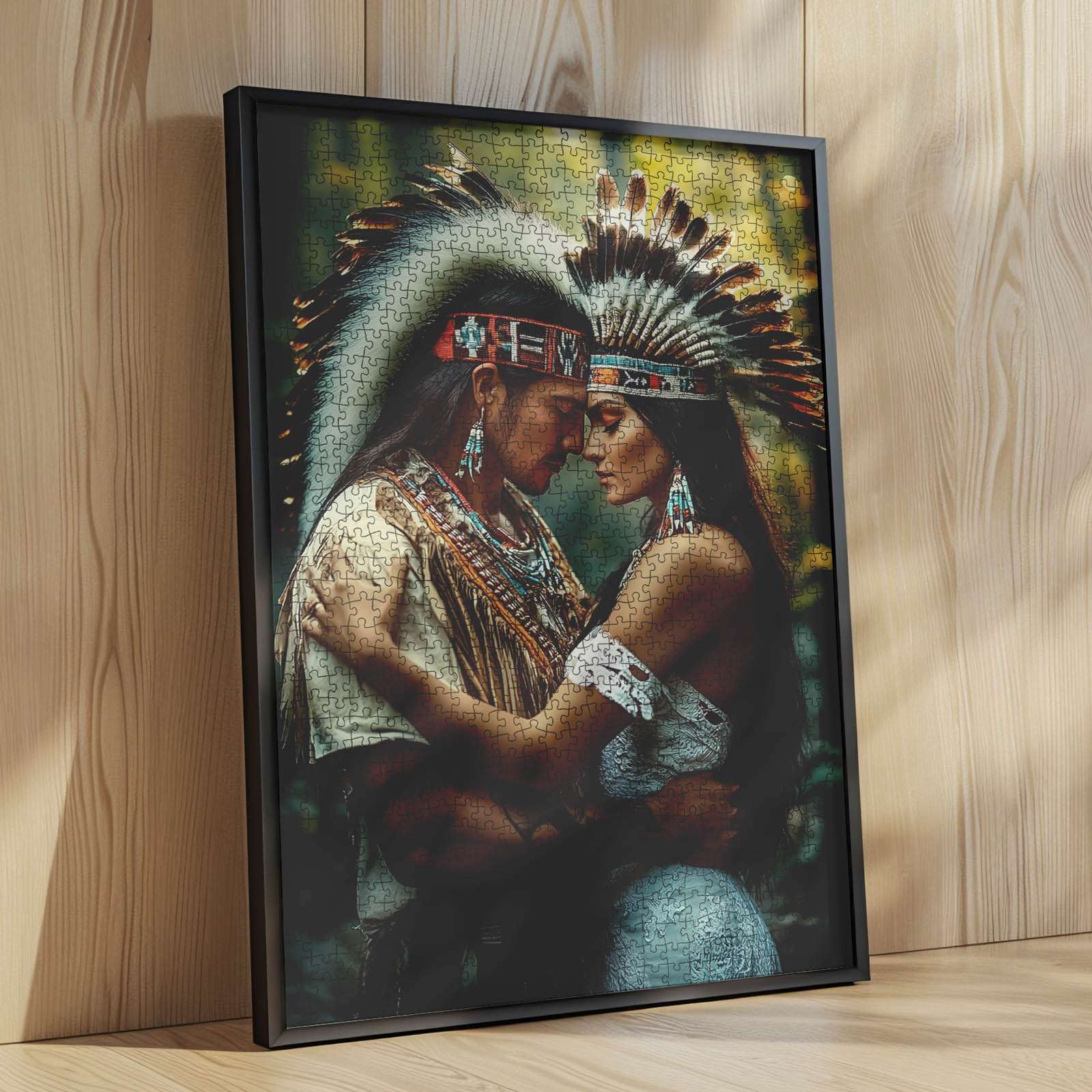 tucocoo-native-couple-headdress-puzzle-1000-teile-paar image 4