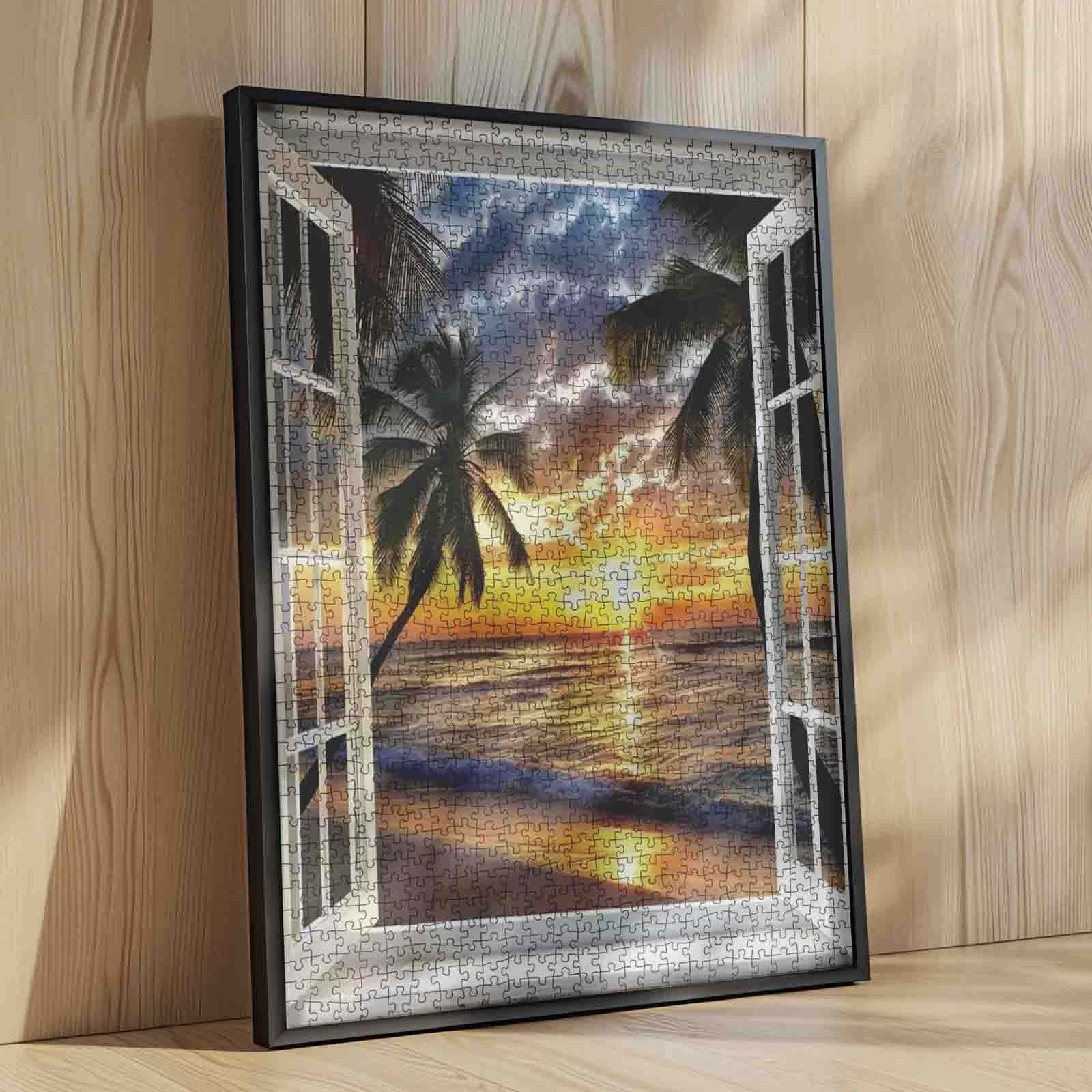 tucocoo-serene-garden-view-puzzle-1000-teile-strand image 4