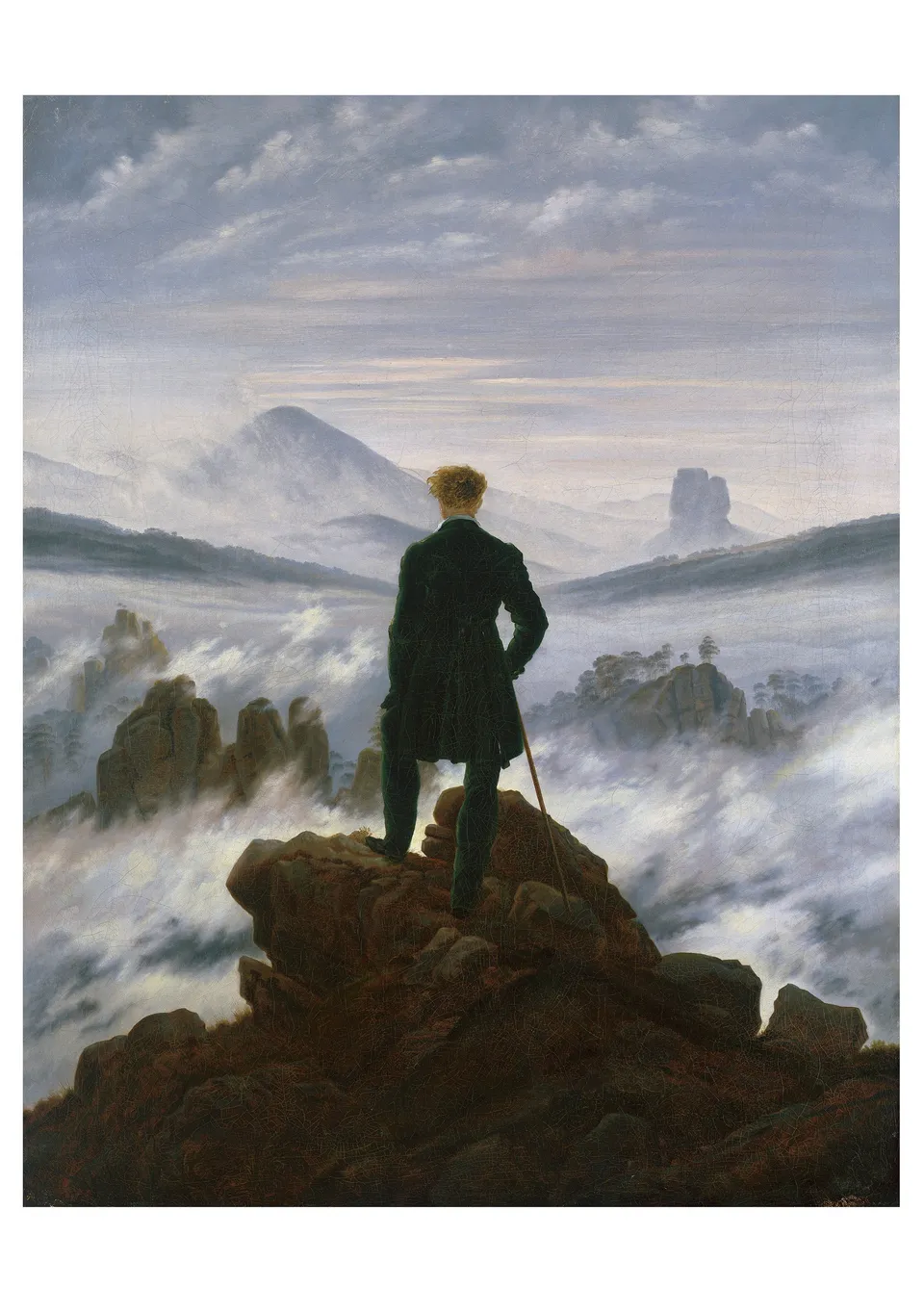 pomegranate-caspar-david-friedrich-wanderer-klappkarte-blanko image 1