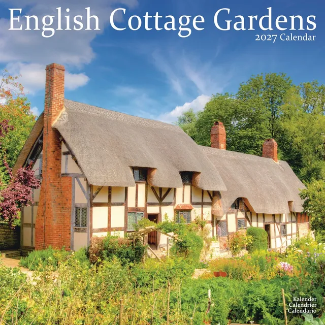 otter-house-english-cottage-gardens-wall-calendar-2027-wandkalender image 1